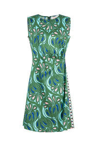 SHORT SHIFT Dress - GREEN & BLUE