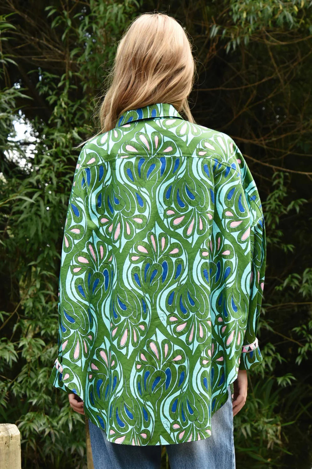 TAKE IT EASY Shirt - GREEN & BLUE