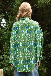 TAKE IT EASY Shirt - GREEN & BLUE