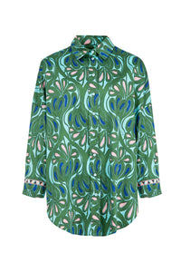 TAKE IT EASY Shirt - GREEN & BLUE
