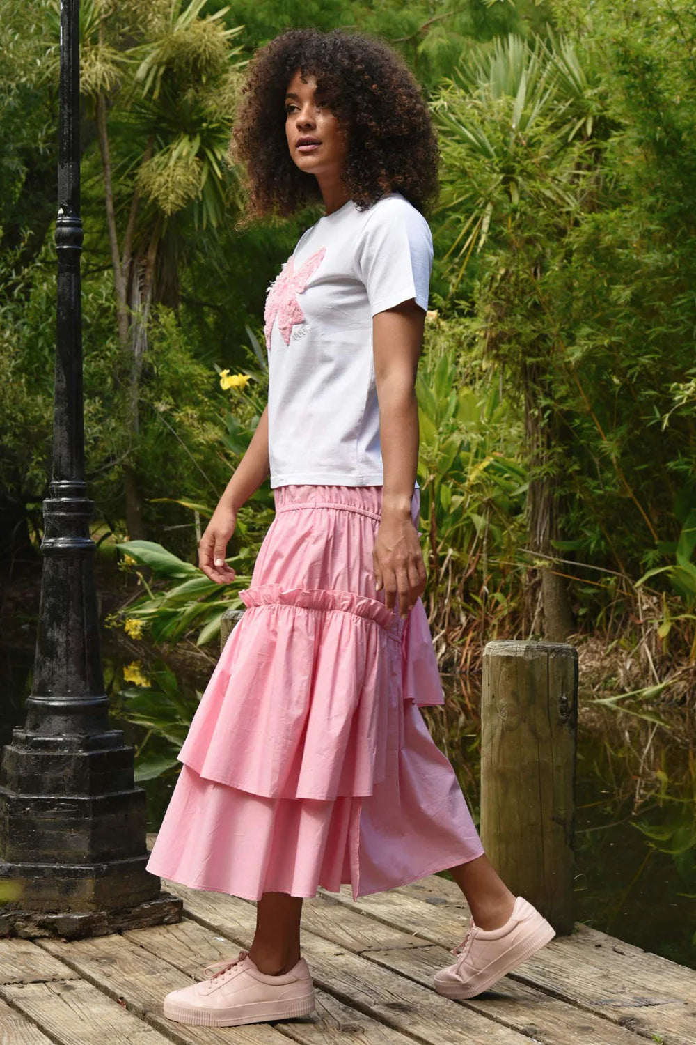 SKIRT BY QUICKLY Skirt - Pink