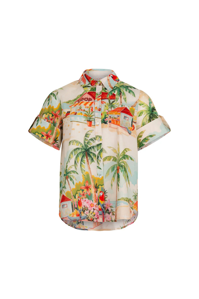 CUFF AND READY Shirt - Palm Beach
