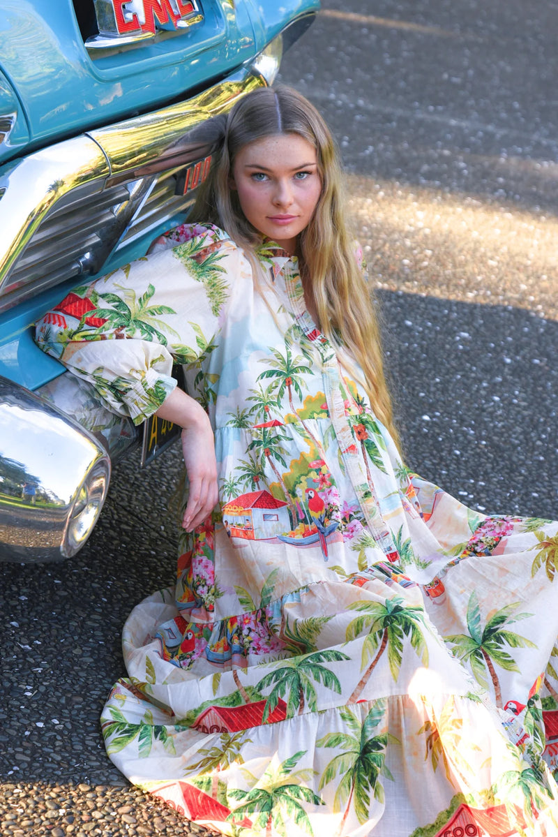 PICOT-A-BOO Dress - Palm Beach