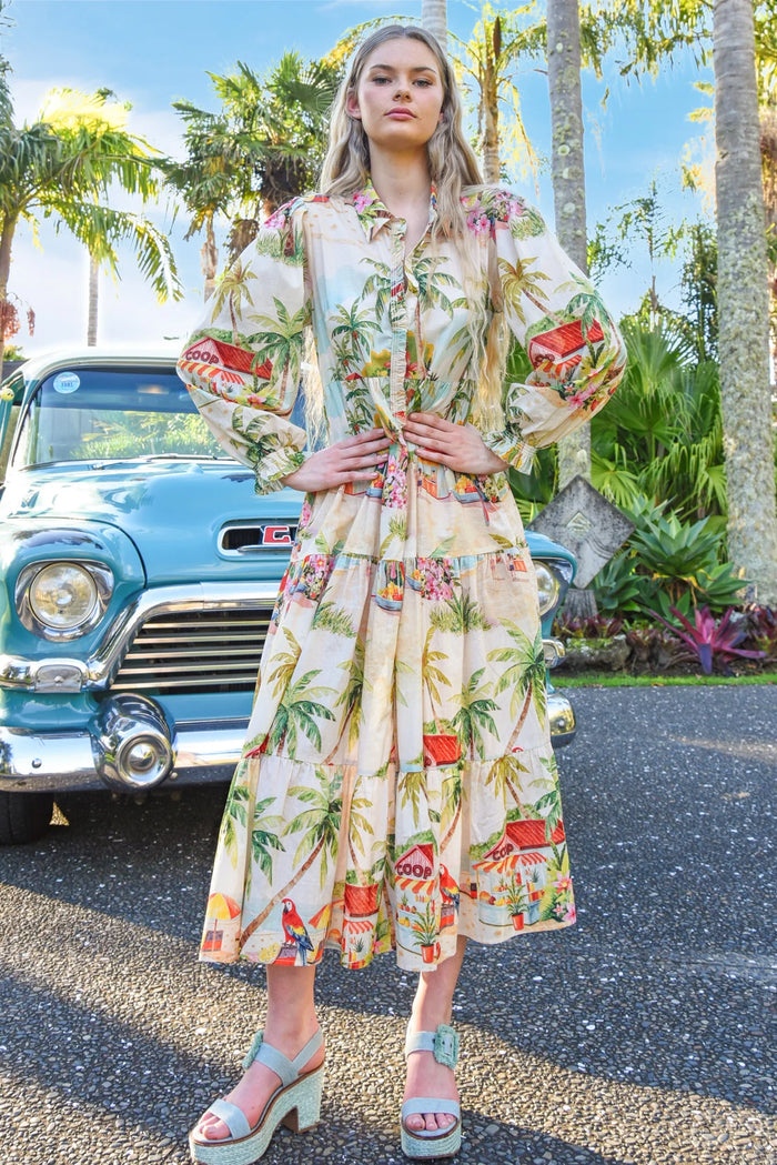 PICOT-A-BOO Dress - Palm Beach
