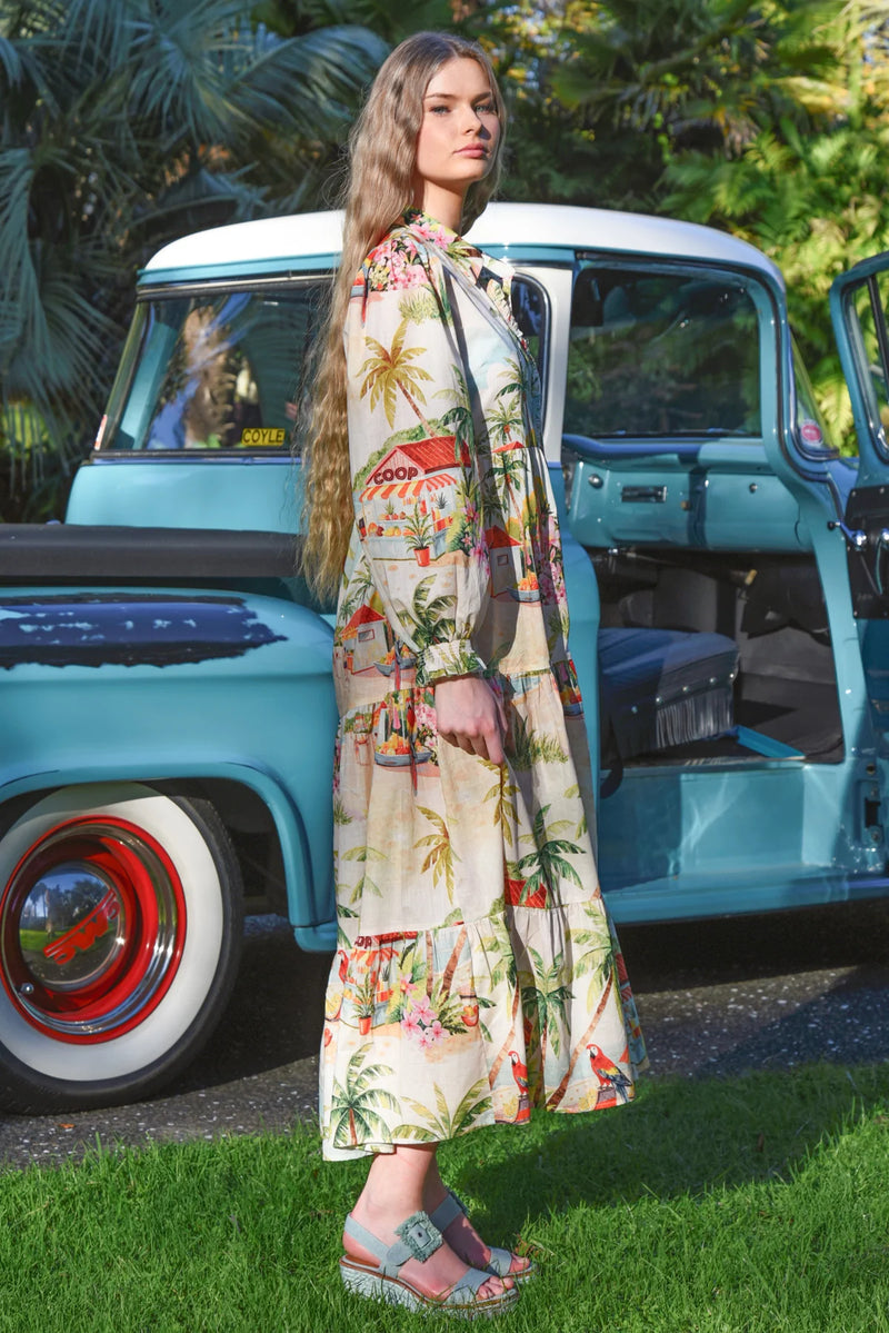 PICOT-A-BOO Dress - Palm Beach