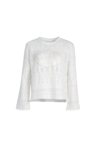 BOHO BREEZE Sweater - WHITE