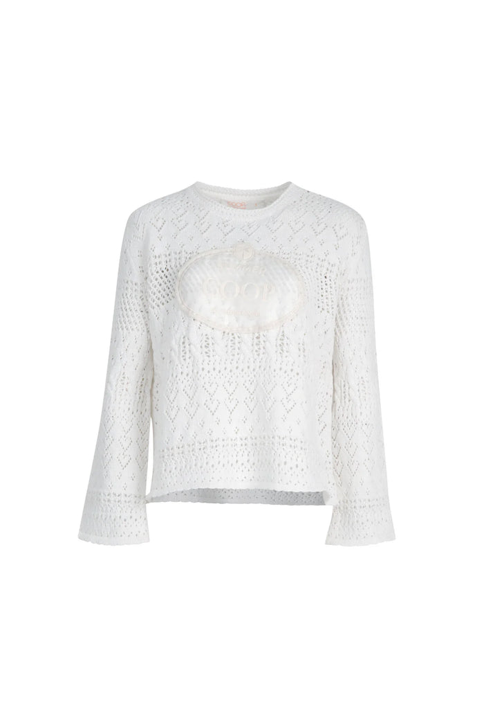 BOHO BREEZE Sweater - WHITE