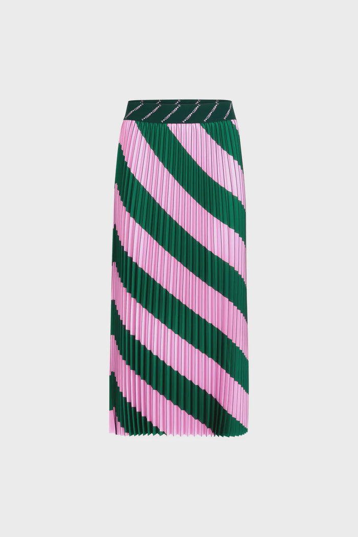 PLEAT & REPEAT Skirt - Pink & Green