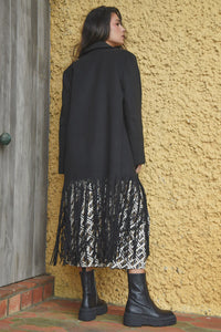 FRINGE BENEFITS Coat - Black