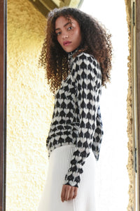 HEART WORK Top - Black/Cream