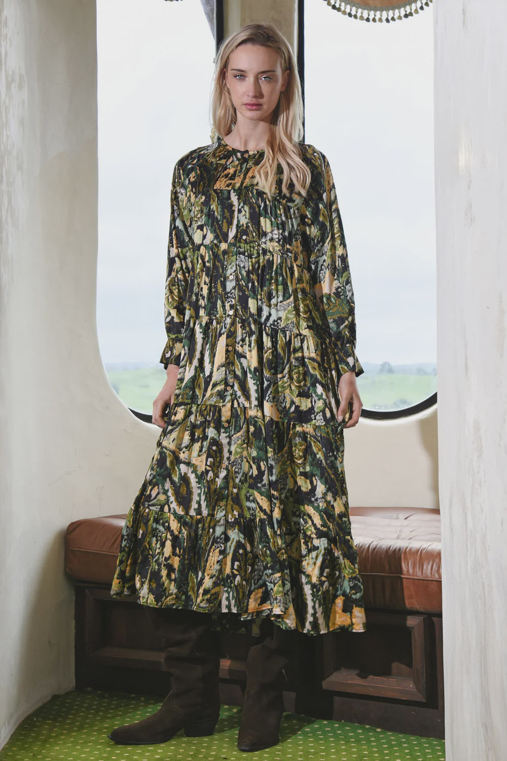 SWAY ALL DAY Dress - Khaki