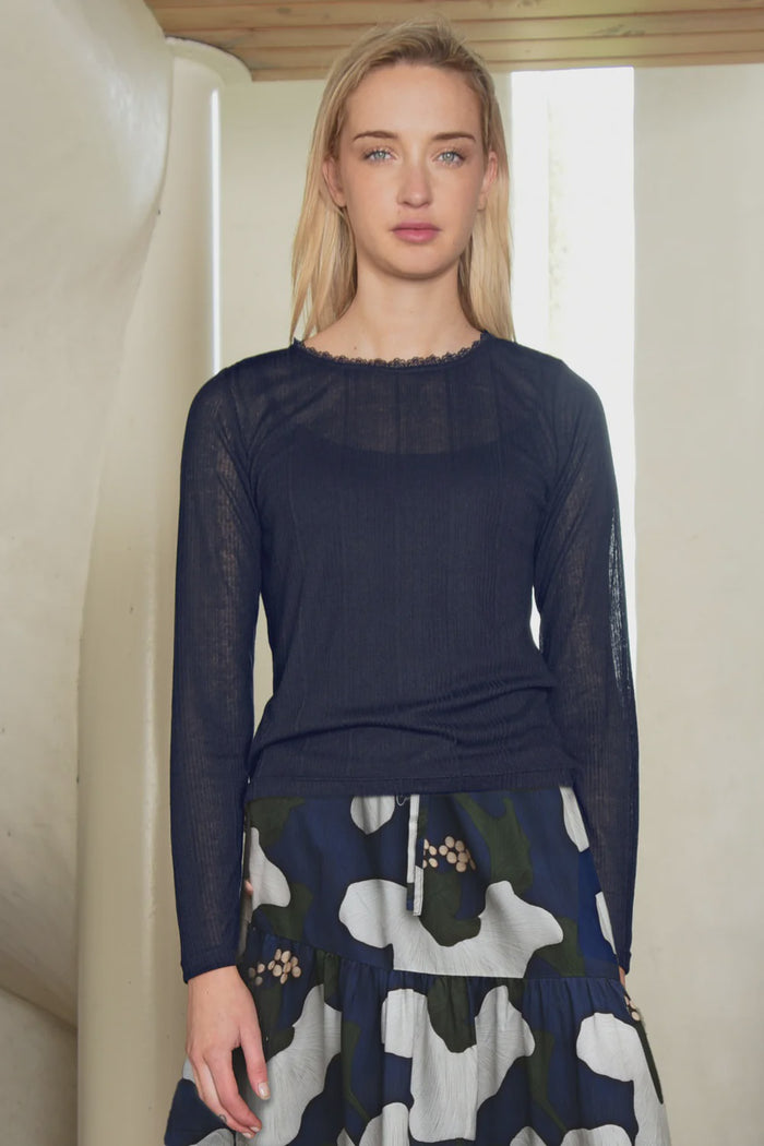 THE FINE LINE Top - Navy