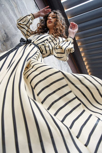 BLURRED LINES Dress - Stripes