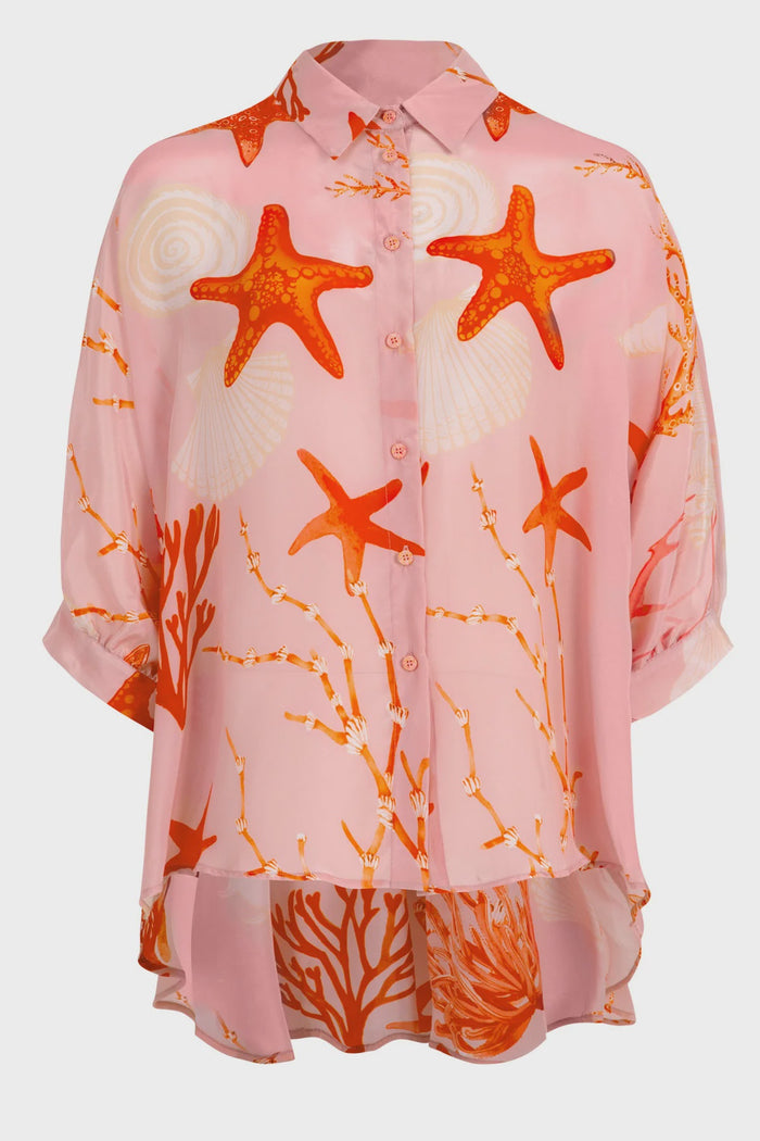 BEHIND HER BACK Shirt - Pink Shells