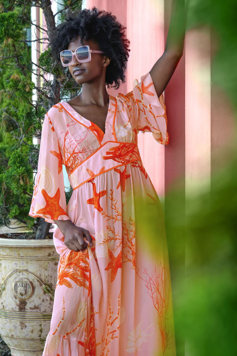 FEELING FIRE Dress - Pink Shells