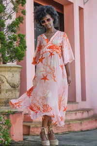 FEELING FIRE Dress - Pink Shells
