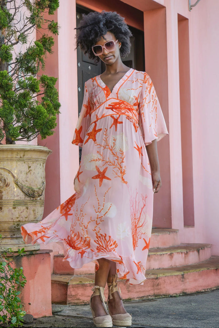 FEELING FIRE Dress - Pink Shells