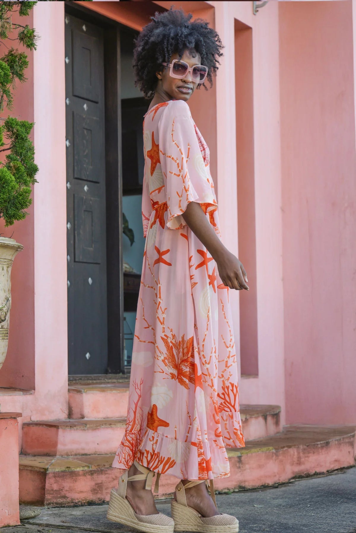 FEELING FIRE Dress - Pink Shells