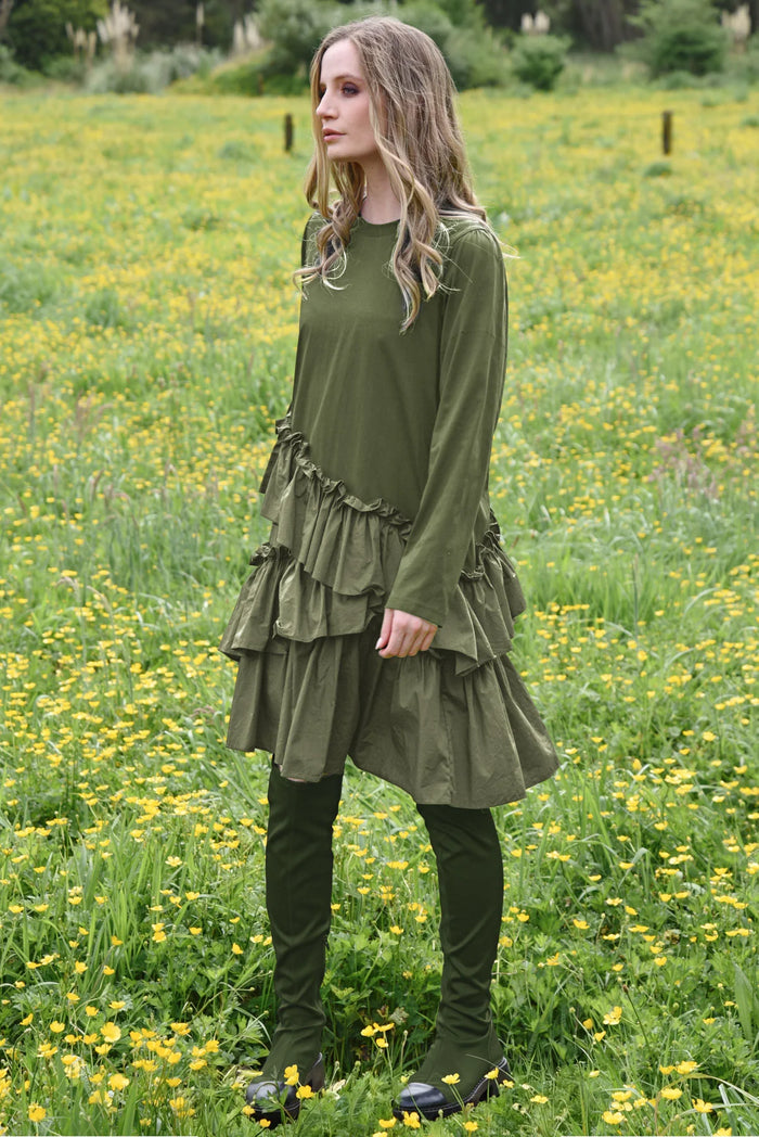 THE OTHER SIDE Dress - Khaki