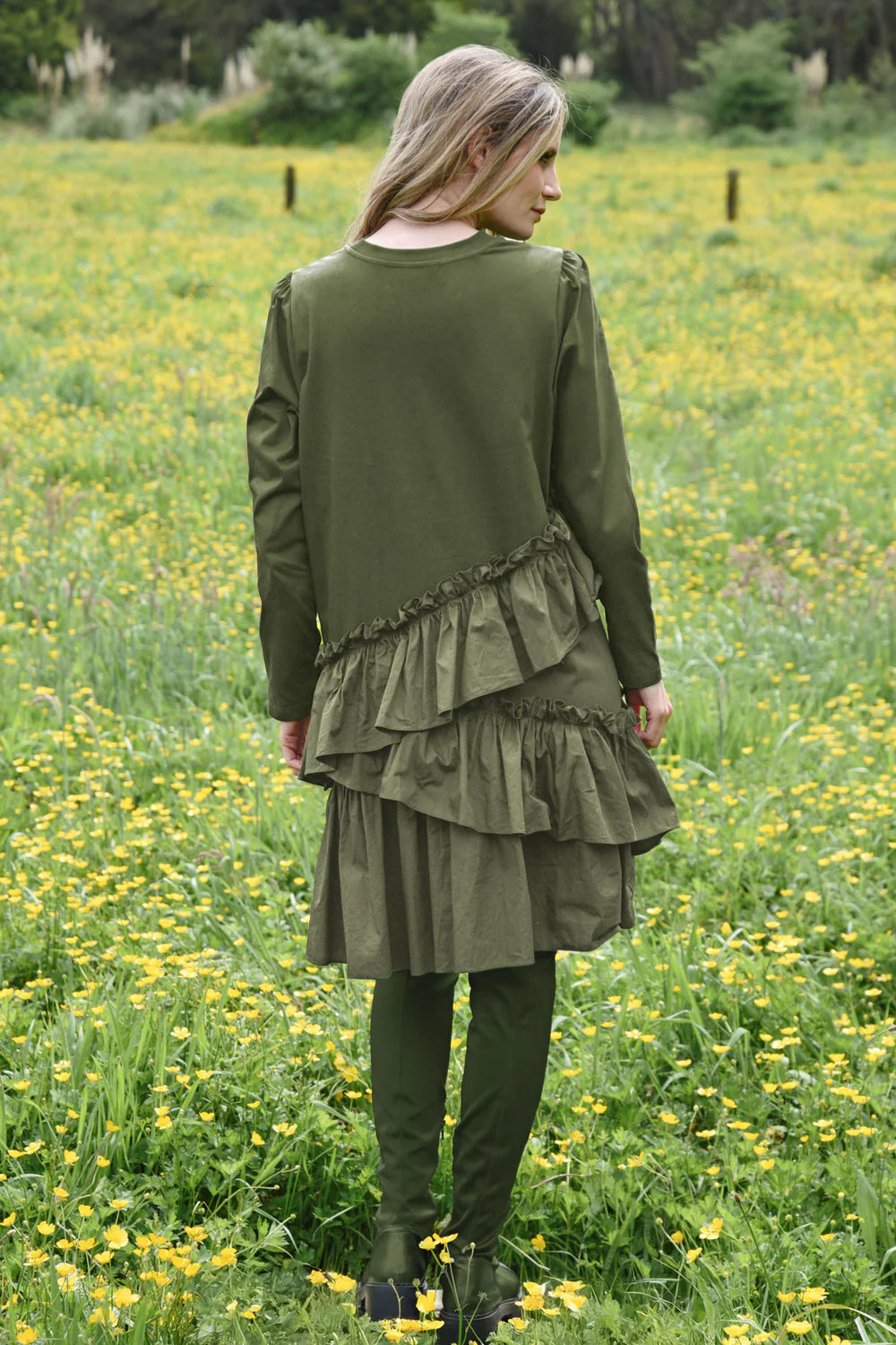 THE OTHER SIDE Dress - Khaki