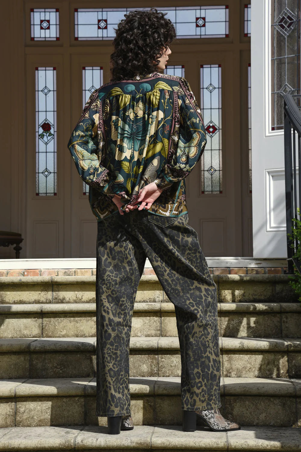 KICK BACK Jean - Leopard