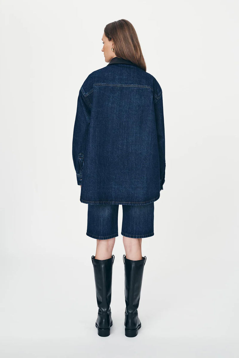 Clancy Oversized Jacket - Classic Indigo