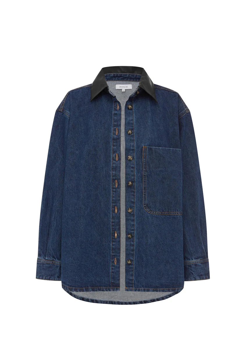 Clancy Oversized Jacket - Classic Indigo
