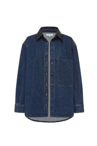 Clancy Oversized Jacket - Classic Indigo