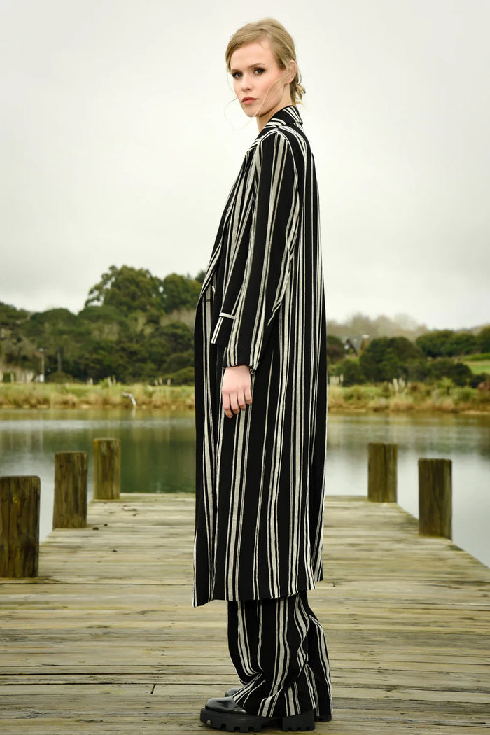 LONG NIGHT Coat - Stripe