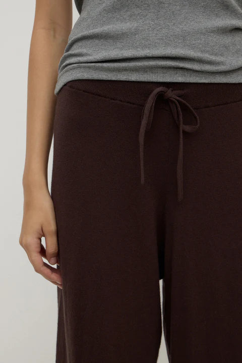 Cotton Cashmere Lounge Pant - Ganache