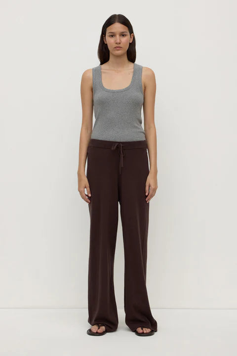 Cotton Cashmere Lounge Pant - Ganache
