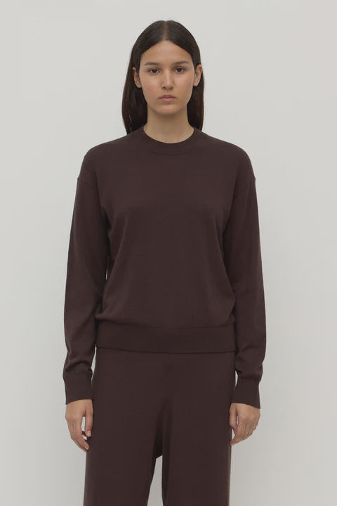 Cotton Cashmere Sweater - Ganache