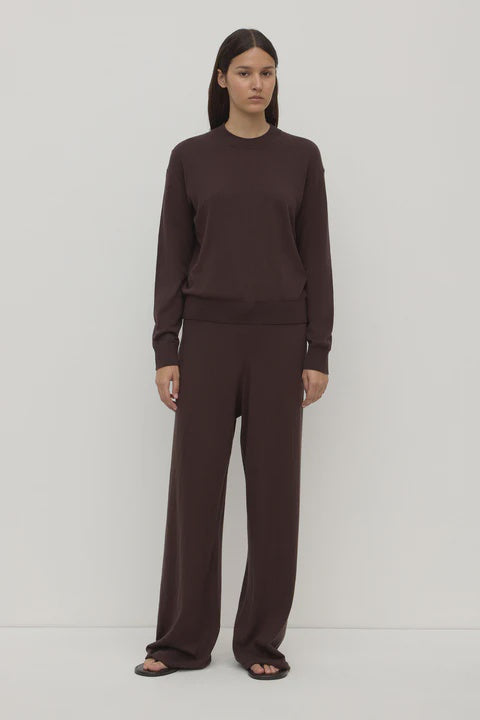Cotton Cashmere Lounge Pant - Ganache