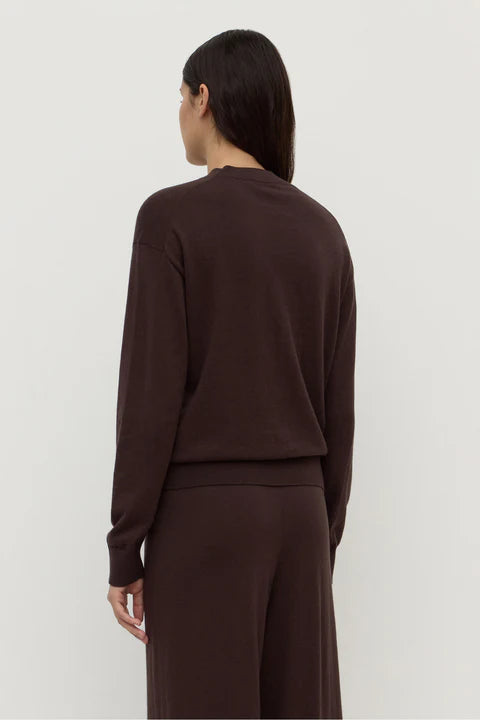 Cotton Cashmere Sweater - Ganache