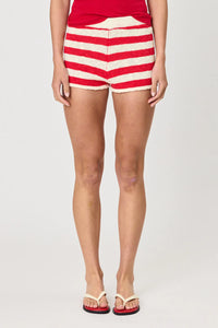 IVY SHORTS - CHILLI STRIPE