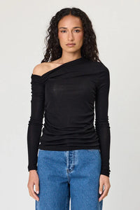 OLIVIA TOP - BLACK