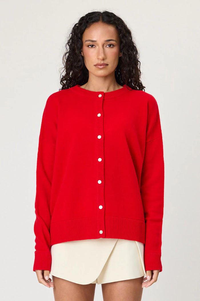 TALI CARDIGAN - CHILLI