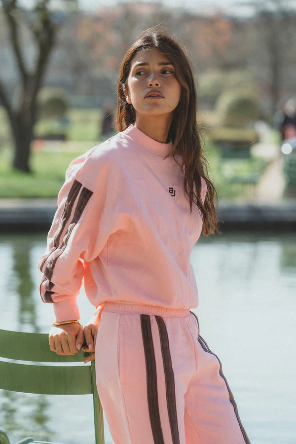 AJ Logo Sweatshirt - Rose Quartz