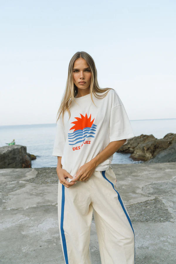 Tropiques Oversized Tee - Warm White
