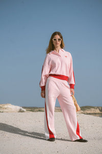 Waffle Splice Sweatshirt Ballet Pink