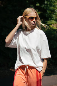 Santorini Oversized Tee - Warm White