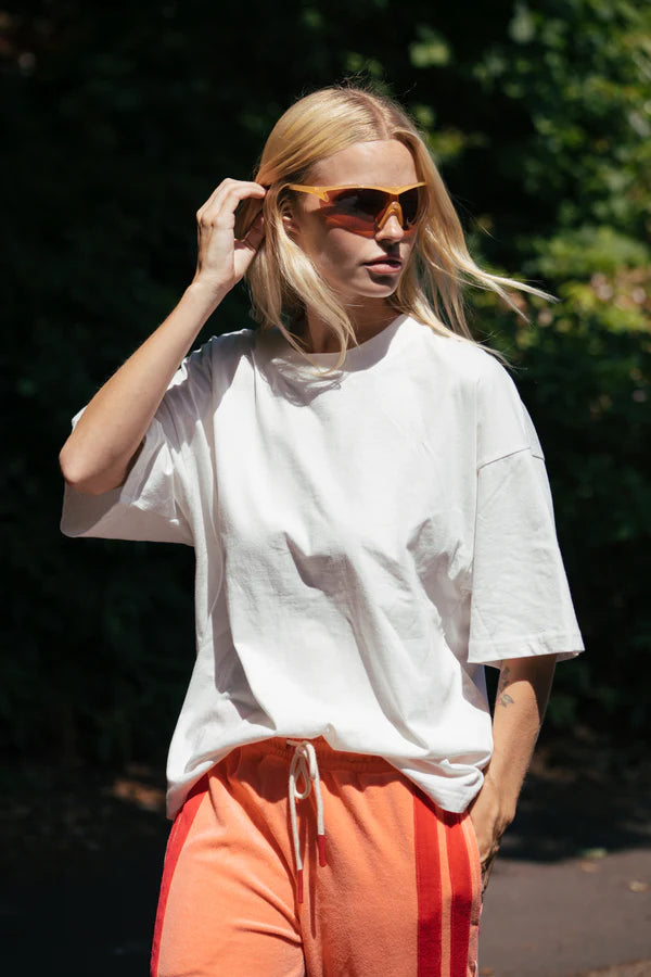 Santorini Oversized Tee - Warm White