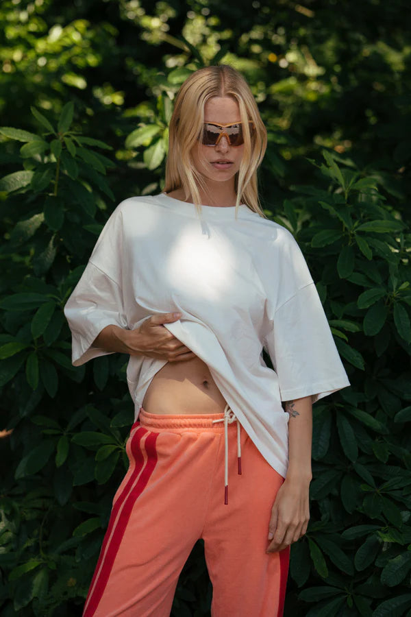Santorini Oversized Tee - Warm White