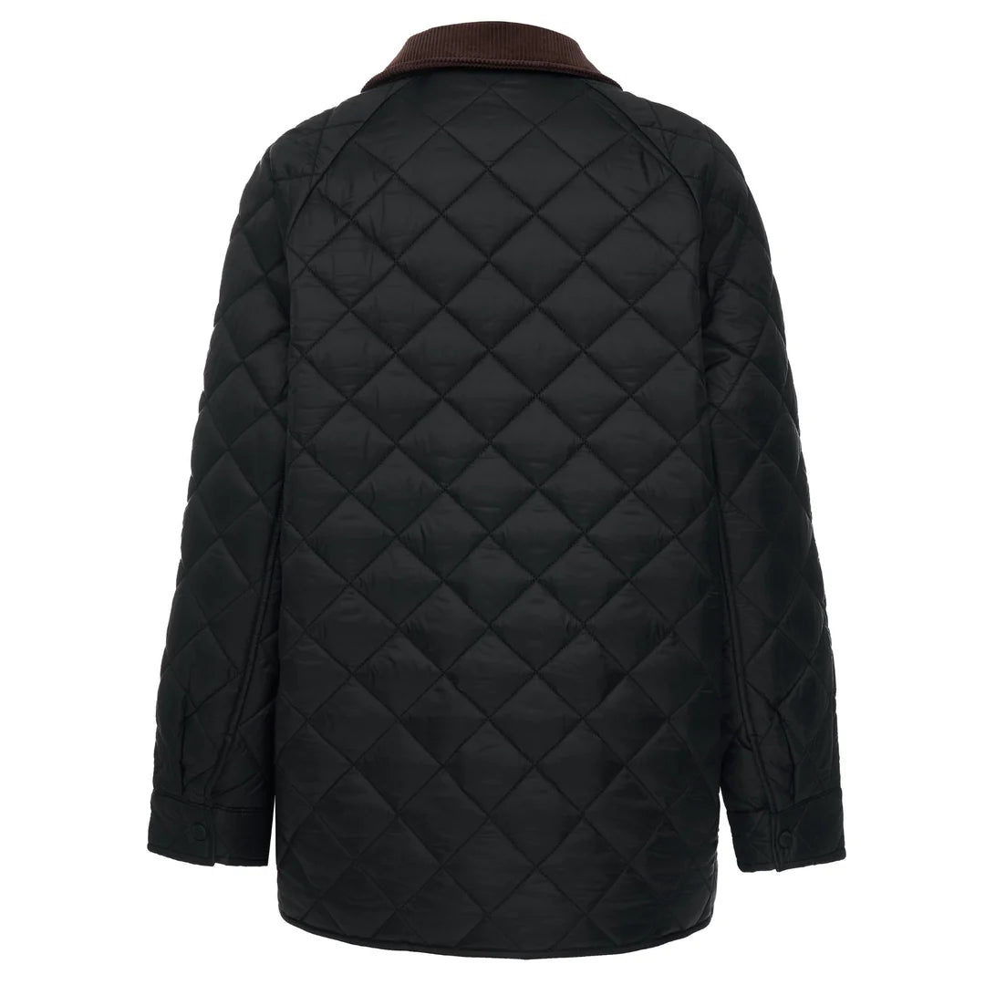 Daisy Quilted Jacket |  Black