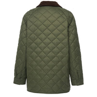 Daisy Quilted Jacket |  Olive Green