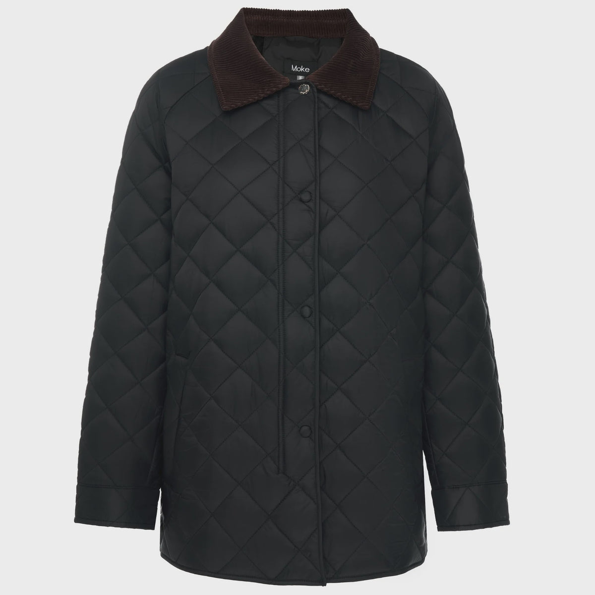 Daisy Quilted Jacket |  Black