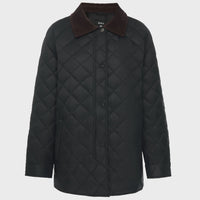 Daisy Quilted Jacket |  Black