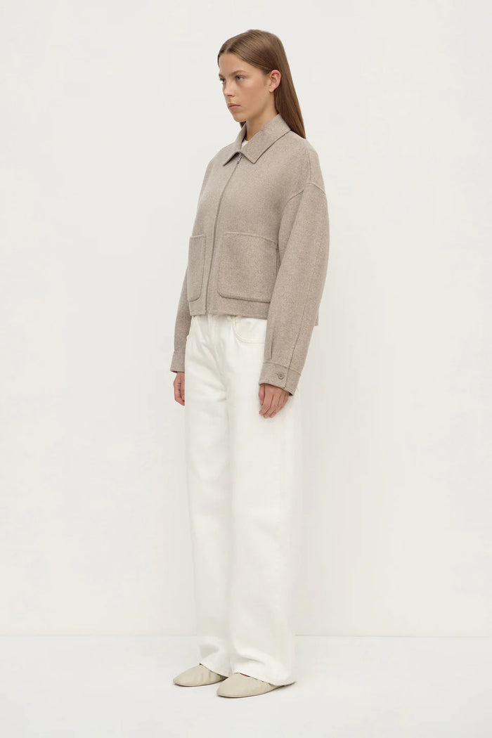 DALLAS WOOL JACKET PEBBLE