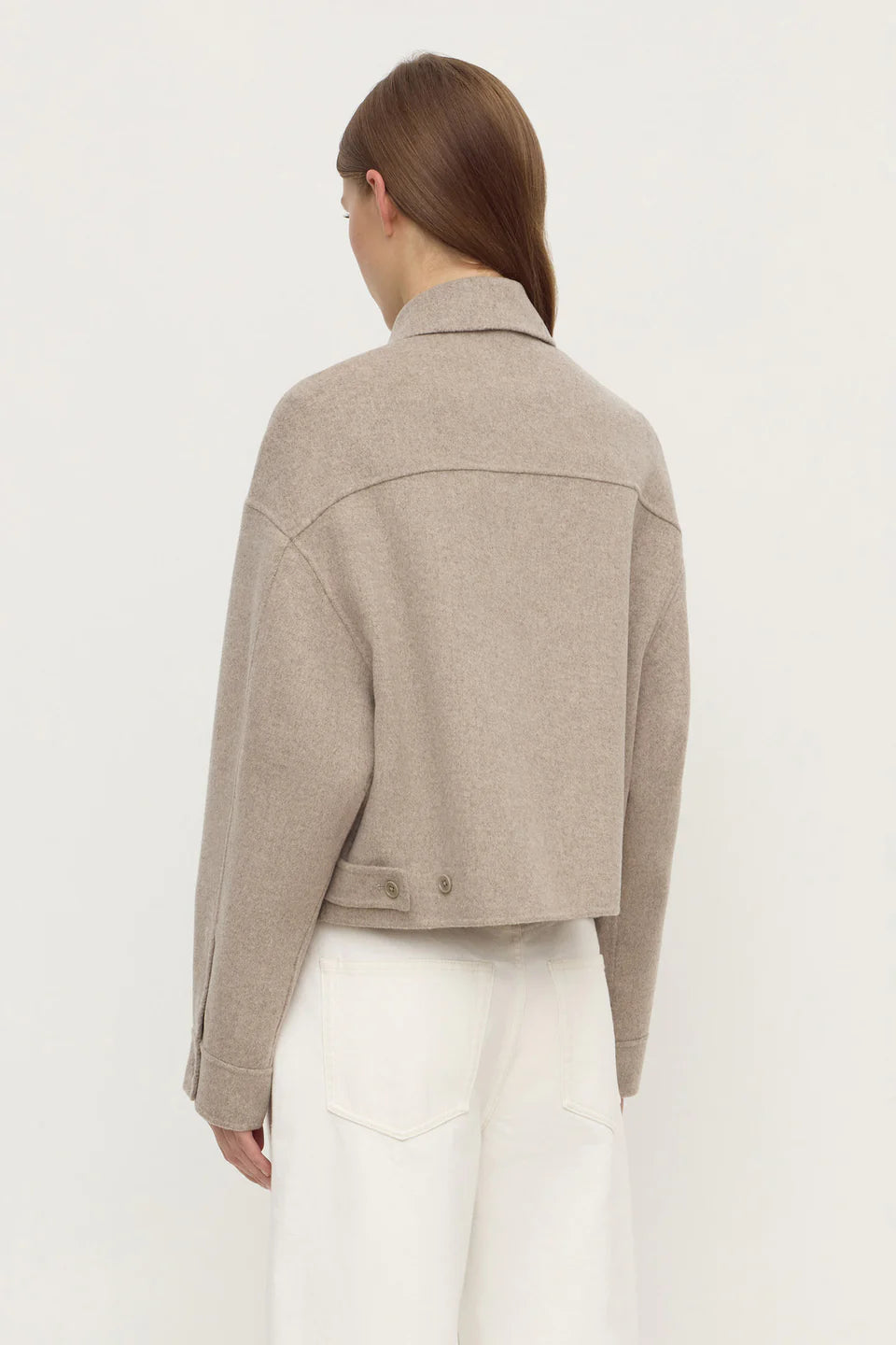 DALLAS WOOL JACKET PEBBLE
