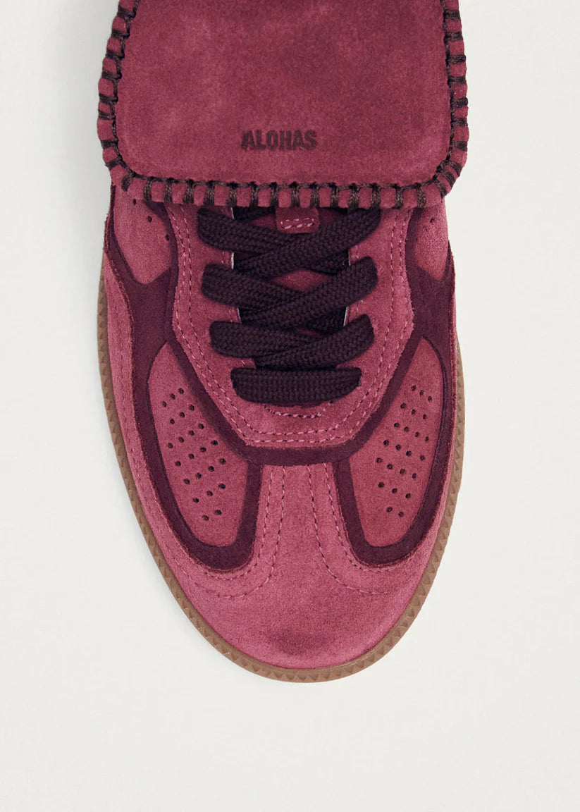 Tb.490 Club Suede Raspberry Leather Sneakers